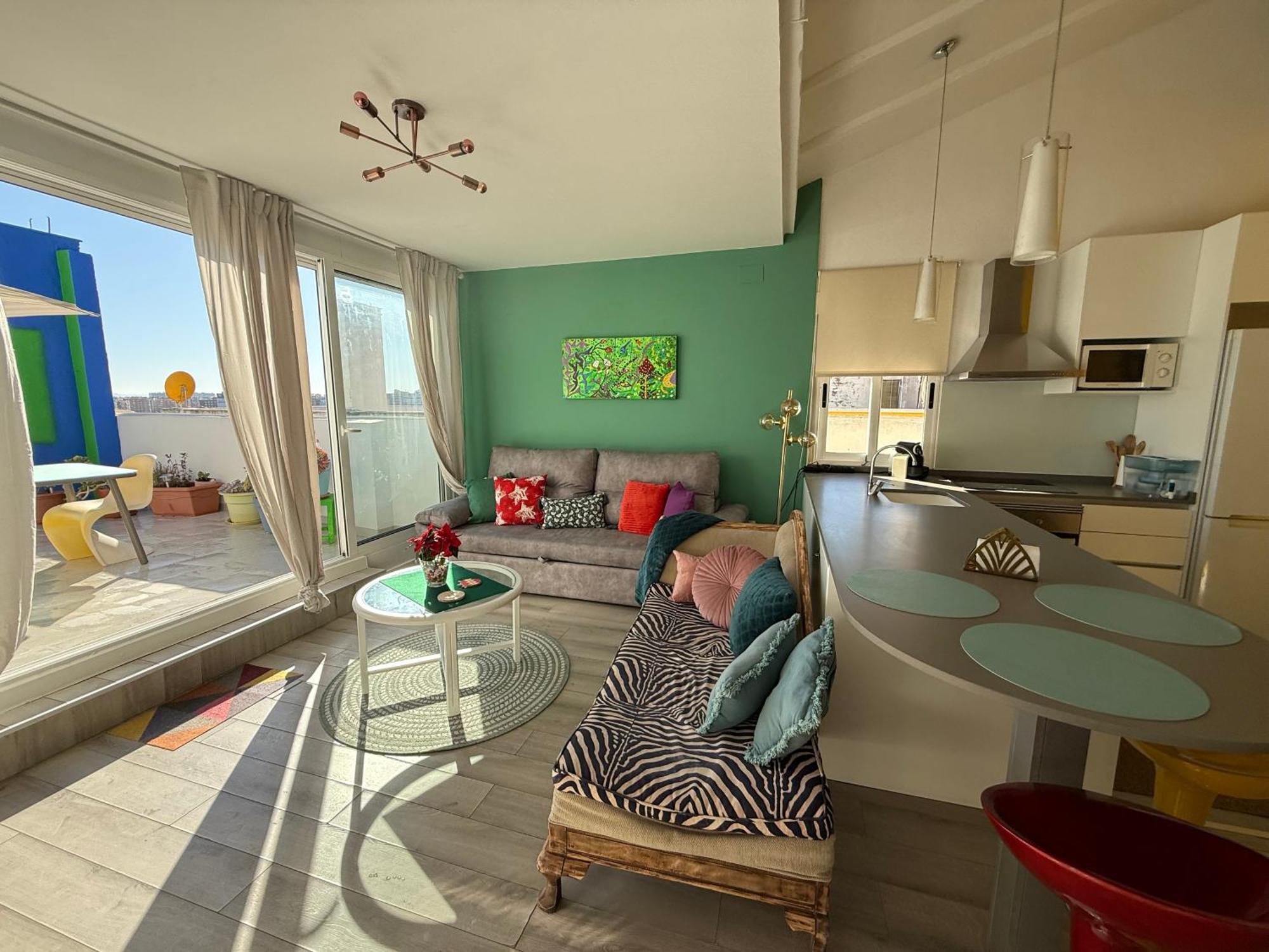 Petite Penthouse With The Sunniest Terrace In Valencia Apartment Luaran gambar
